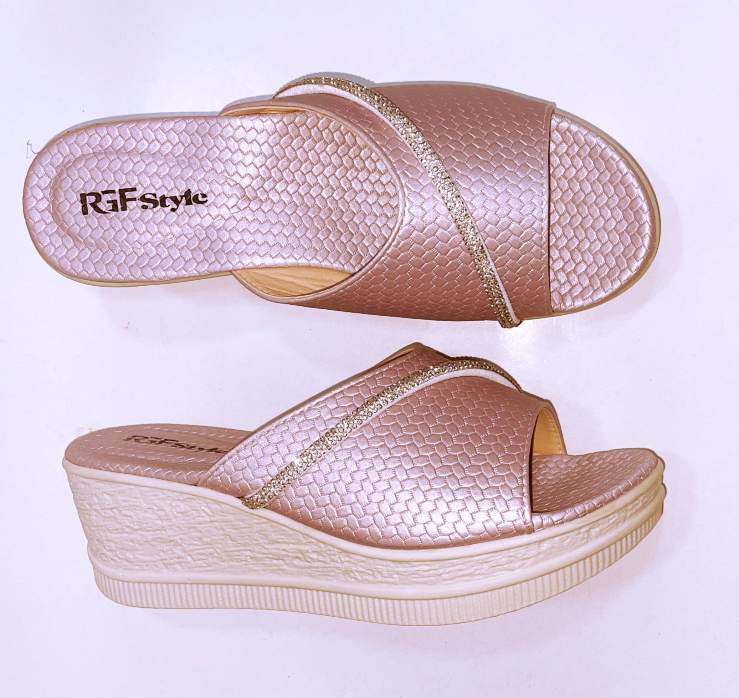 Women's High PU Sole Sandals 2007 Pink