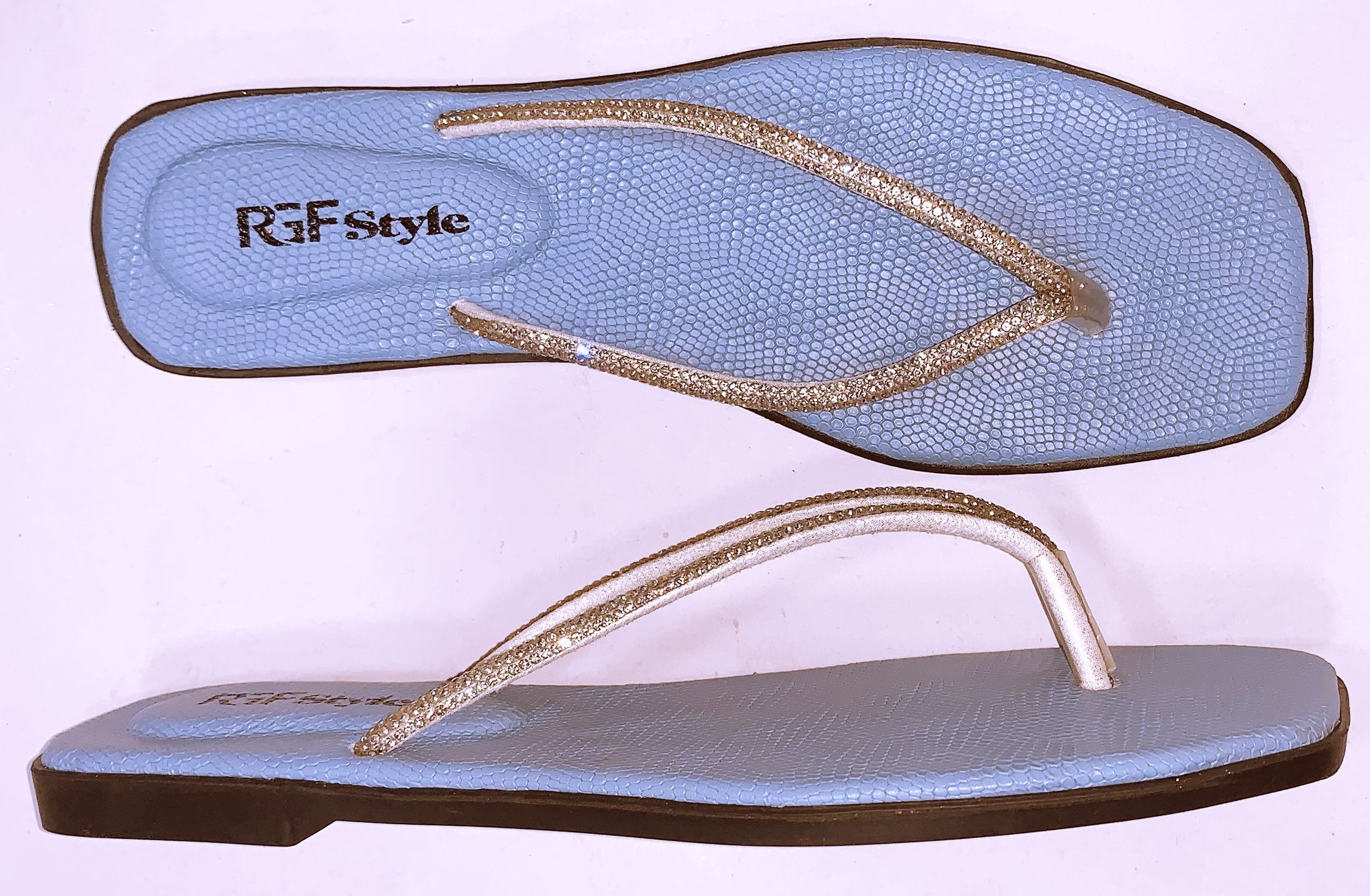Flat PU Sole for Women 400X Blue