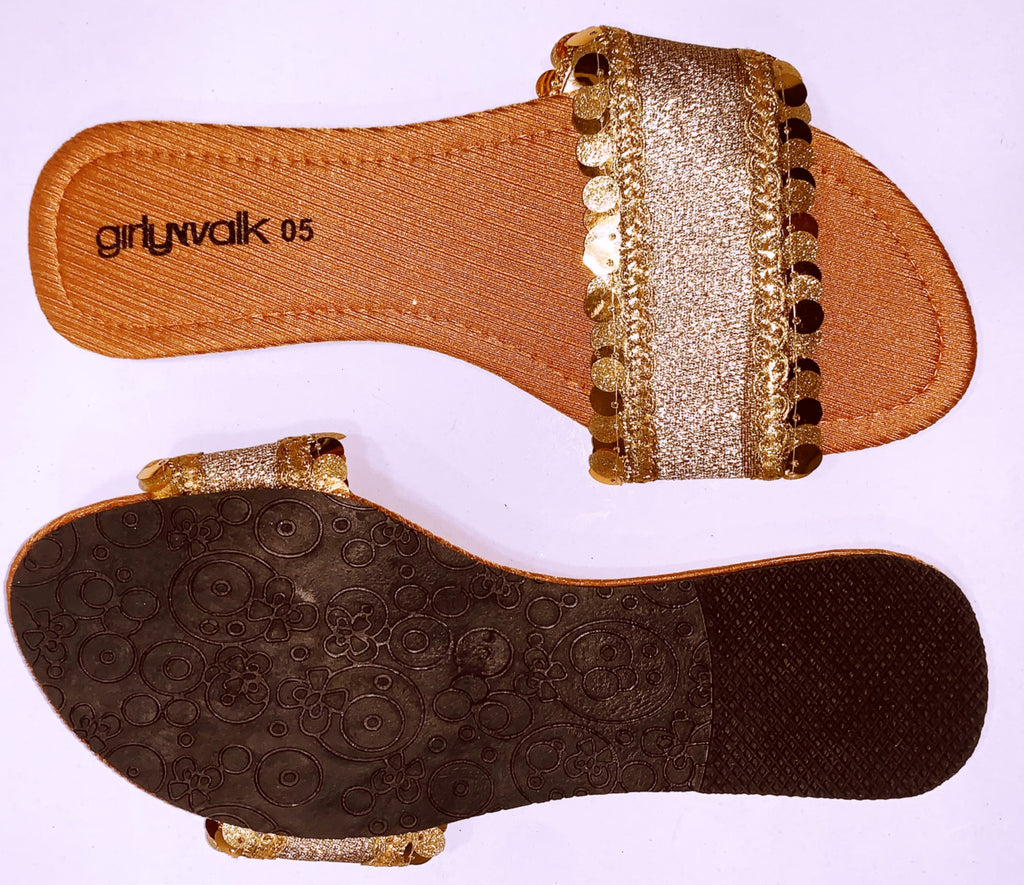 Flat  Sole for Women 409 Gold