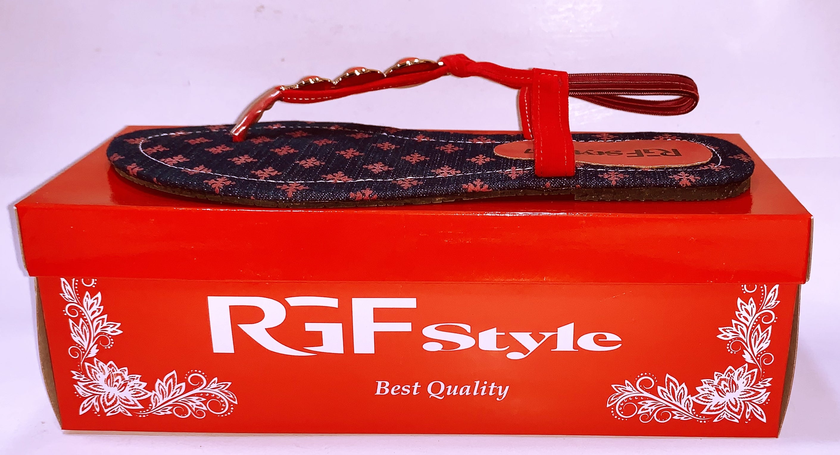 Ladies Flat  Sandles 412 Maroon