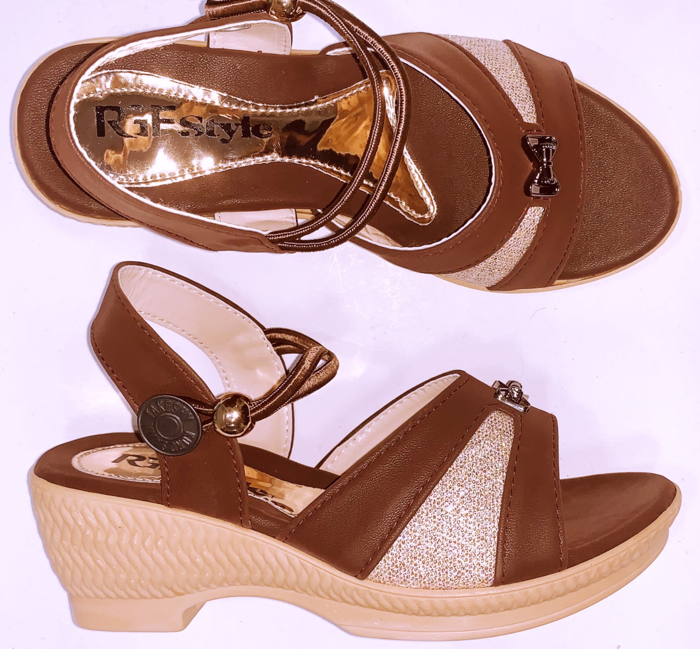 Girls' Heel 605-M Brown