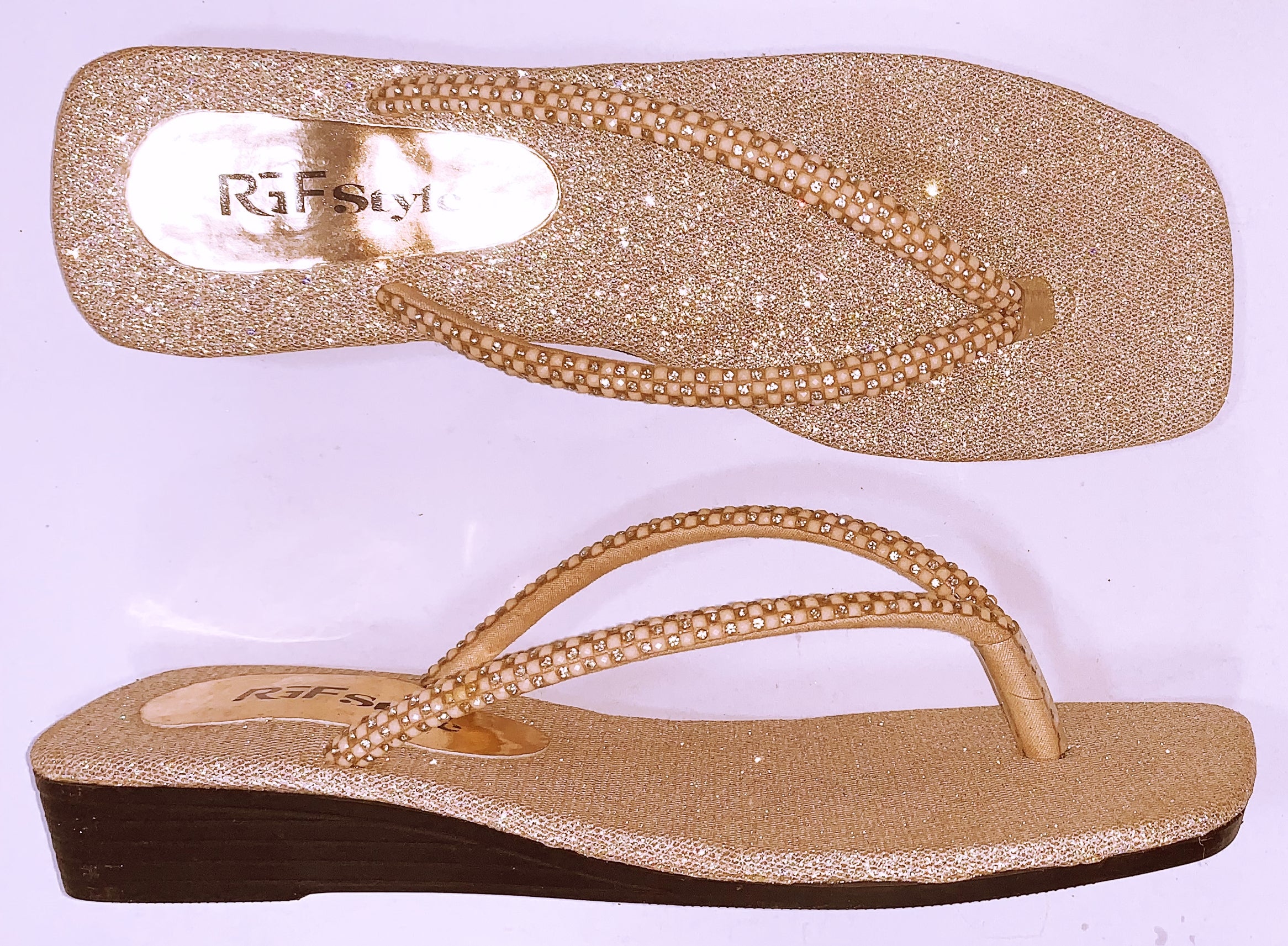 Flat PU Sole for Women  831 Rose Gold