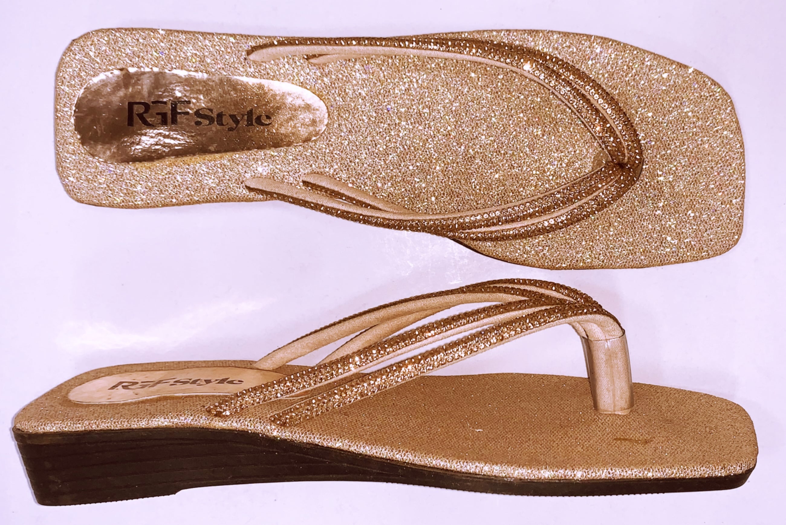 Flat PU Sole for Women  845 Rose Gold