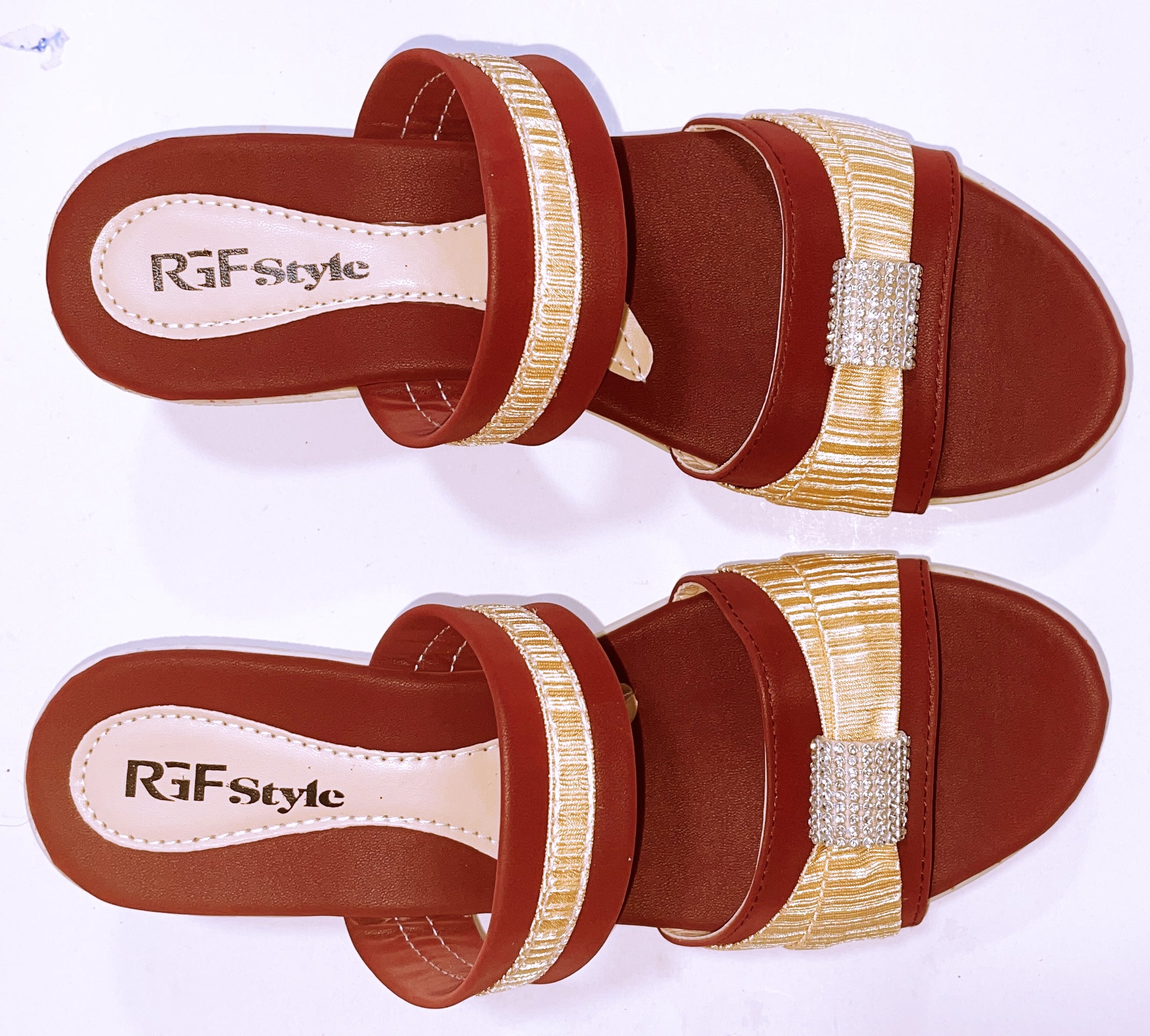 Women's High PU Sole Sandals 944 Maroon