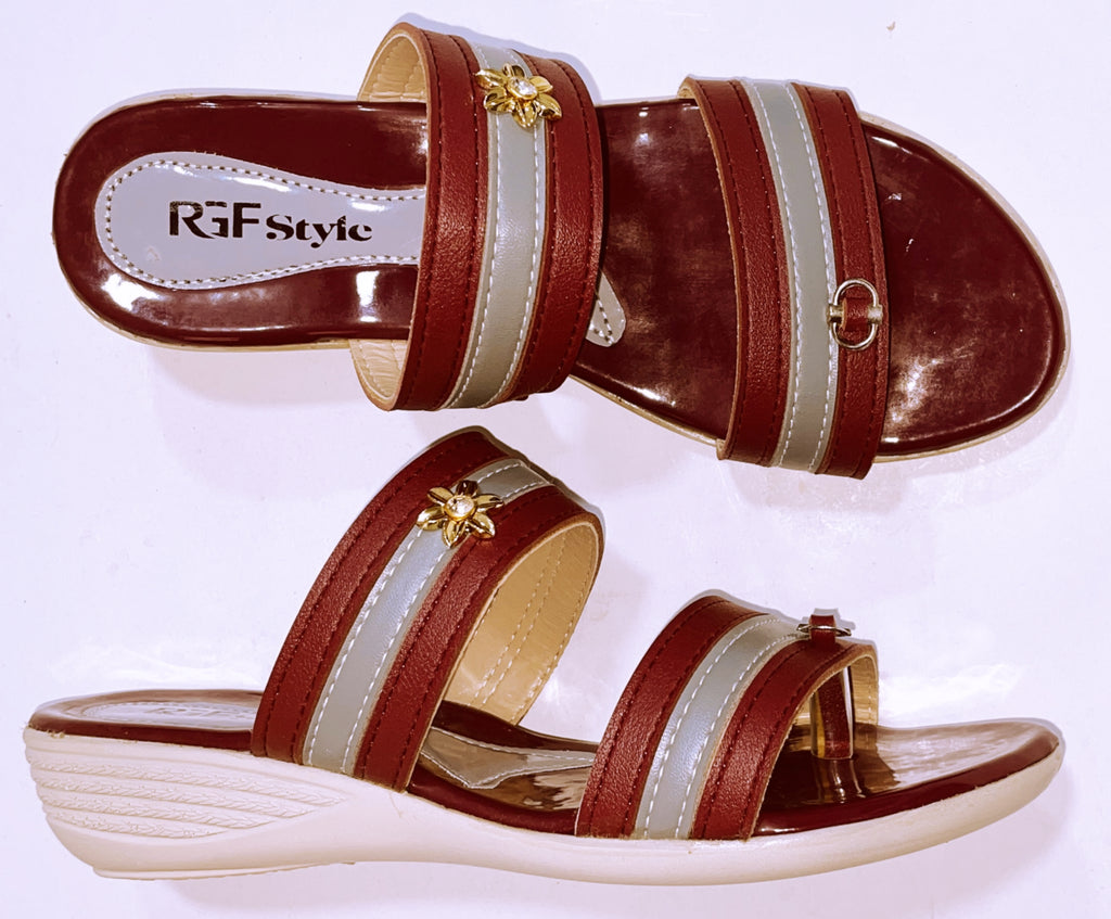 Sandals fo Women  977 Black Maroon