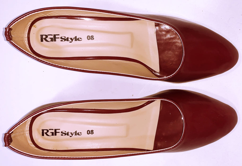 Ladies Covered Heel Shoe 992C Maroon