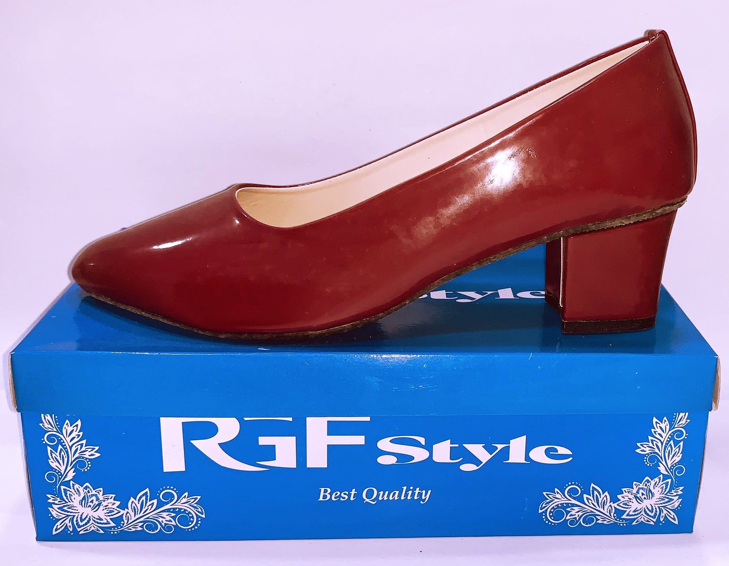 Ladies Covered Heel Shoe 992C Maroon