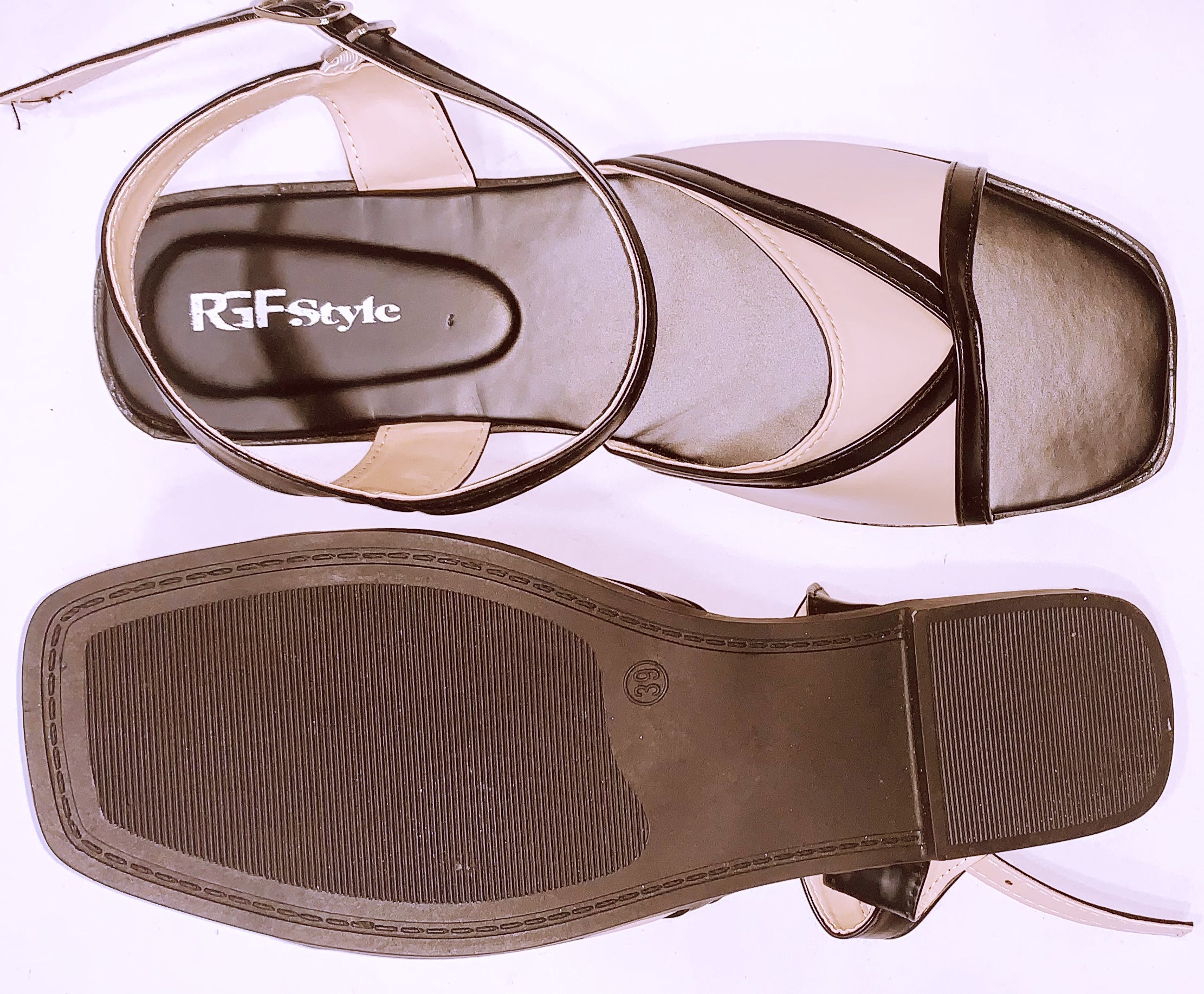 Ladies'  Flat Sandal 952-Z Black