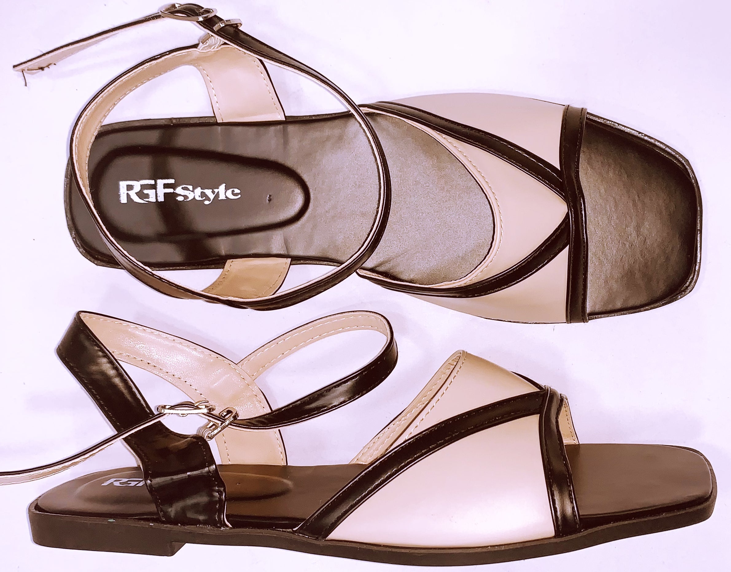 Ladies'  Flat Sandal 952-Z Black