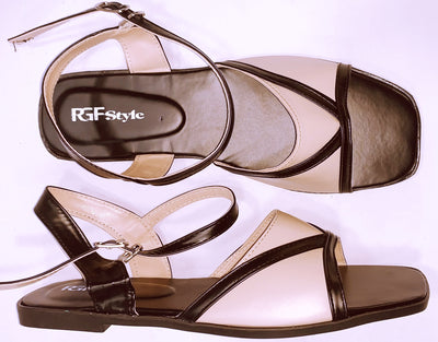 Ladies'  Flat Sandal 952-Z Black