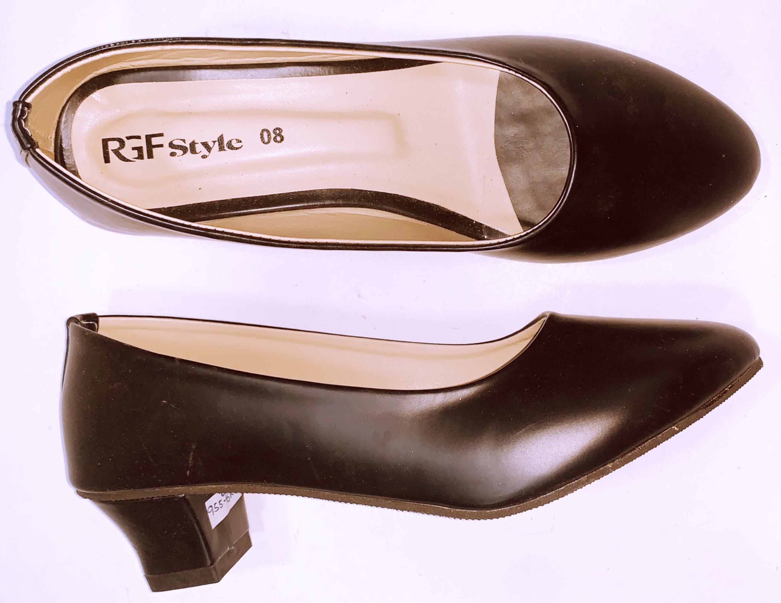 Ladies Covered Heel Shoe 995C Black