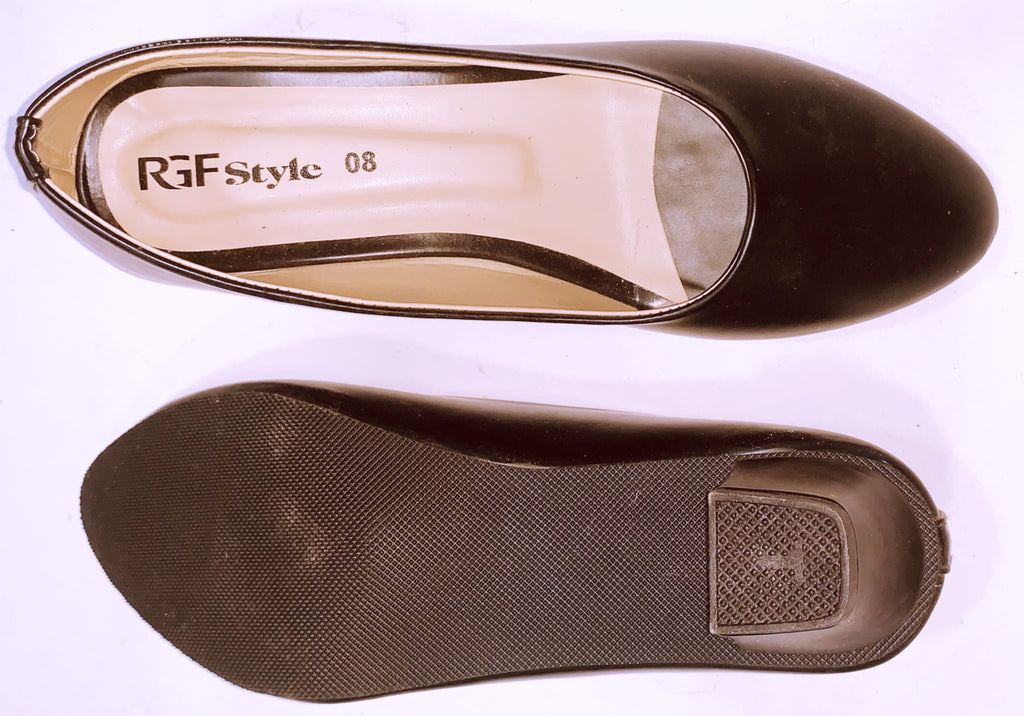 Ladies Covered Heel Shoe 995C Black